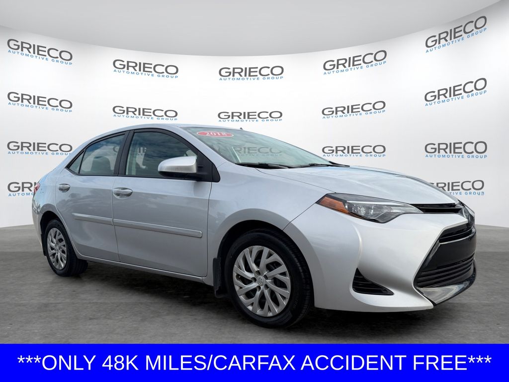Classic Silver Metallic 2018 Toyota Corolla Sedan Front-Wheel Drive Continuously Variable Transmission