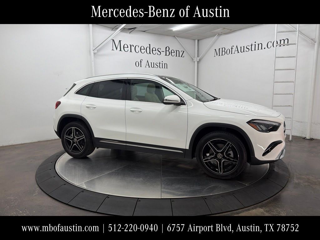 Polar White 2026 Mercedes-Benz GLA SUV / Crossover Front-Wheel Drive 8-Speed Dual Clutch