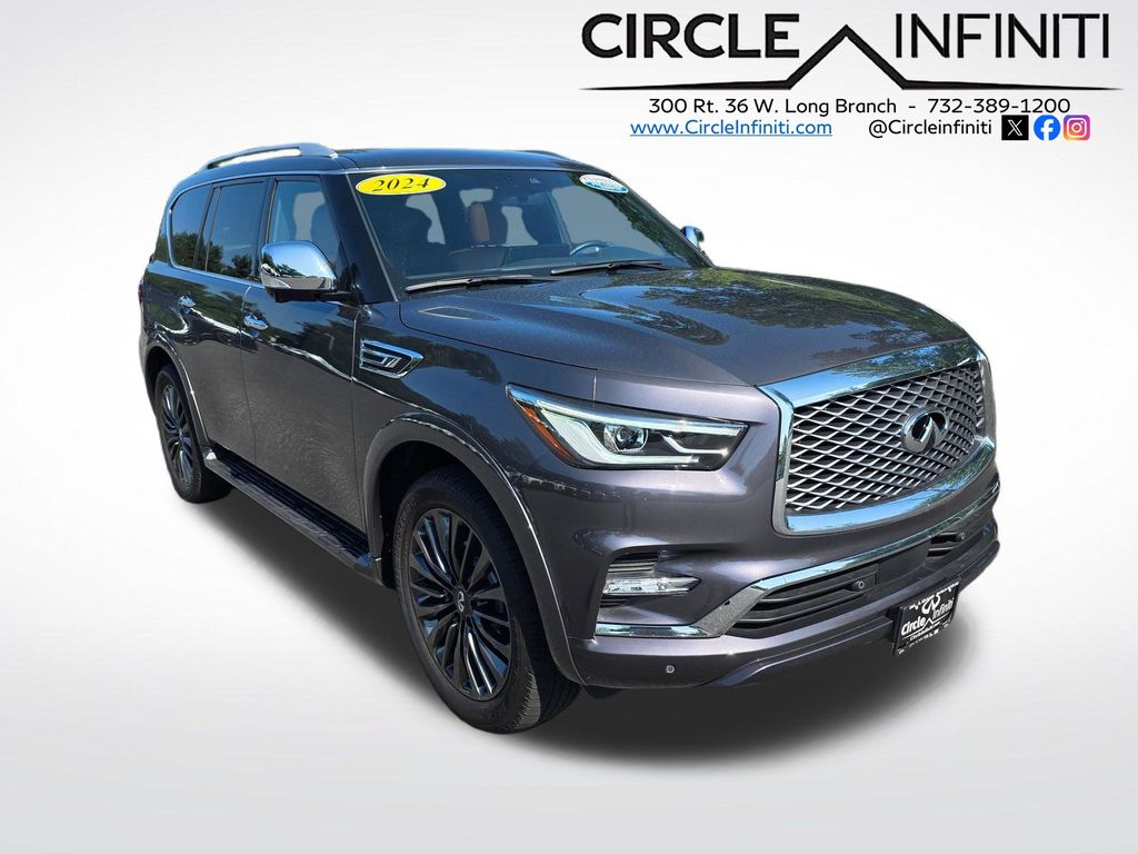 Anthracite Gray 2024 INFINITI QX80 SUV / Crossover All-Wheel Drive 7-Speed Automatic