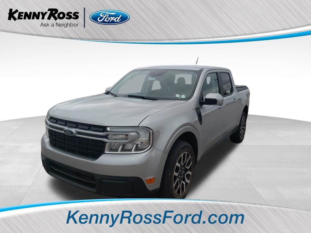 Silver Metallic 2022 Ford Maverick Lariat SuperCrew AWD Pickup Truck All-Wheel Drive 8-Speed Automatic