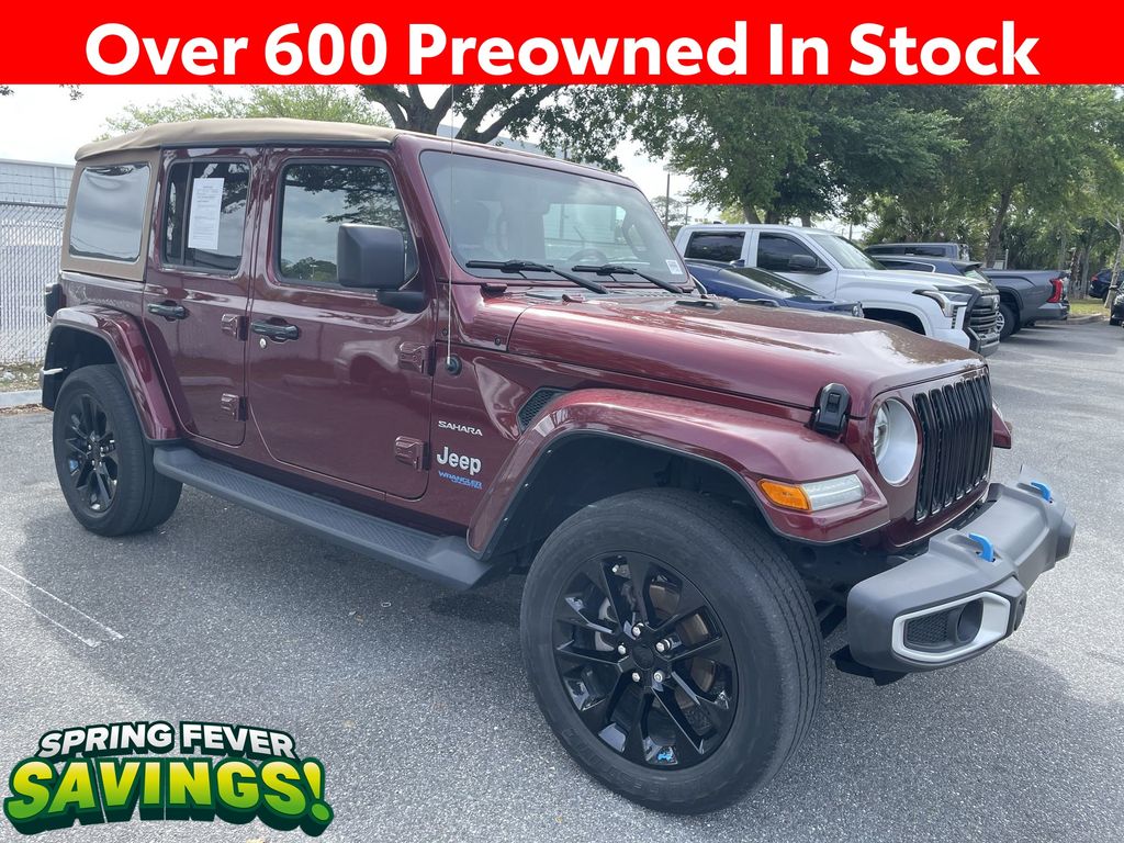 Snazzberry Pearlcoat 2022 Jeep Wrangler 4xe Sahara 4WD SUV / Crossover Four-Wheel Drive 8-Speed Automatic