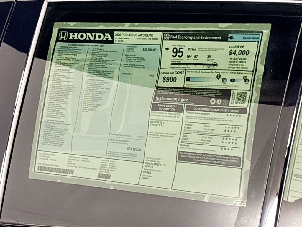 2026 Honda Prologue Elite