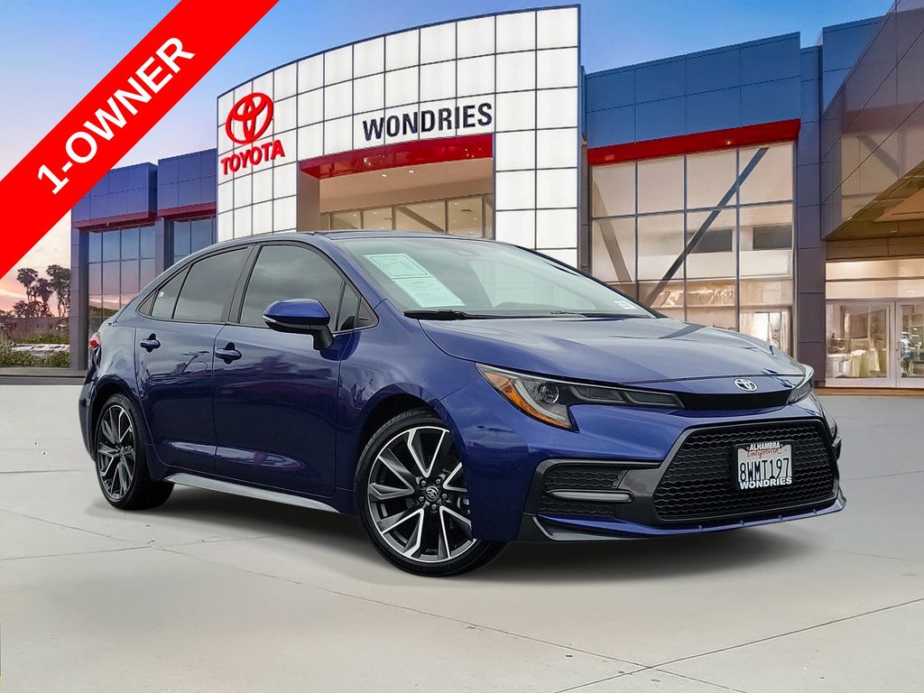Blue Crush Metallic 2021 Toyota Corolla Sedan Front-Wheel Drive Continuously Variable Transmission
