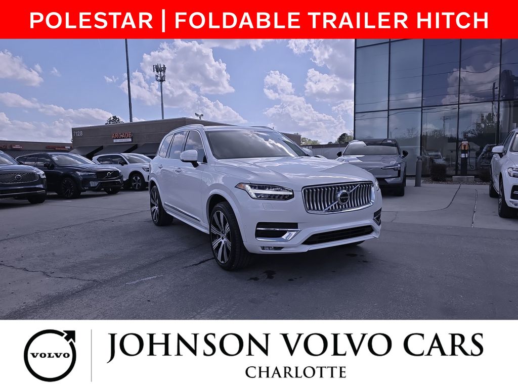 Crystal White Metallic 2023 Volvo XC90 B6 Ultimate Bright Theme 7-Passenger AWD SUV / Crossover All-Wheel Drive Automatic
