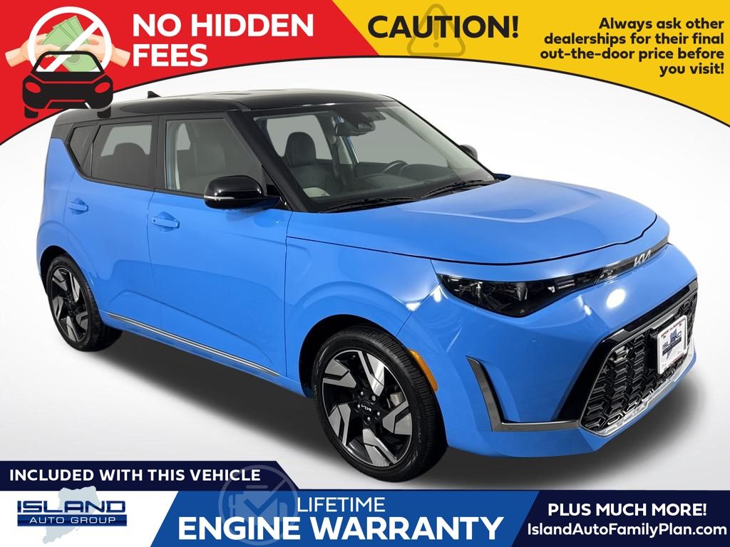 Surf Blue w/Black Roof 2023 Kia Soul GT-Line FWD SUV / Crossover Front-Wheel Drive Continuously Variable Transmission