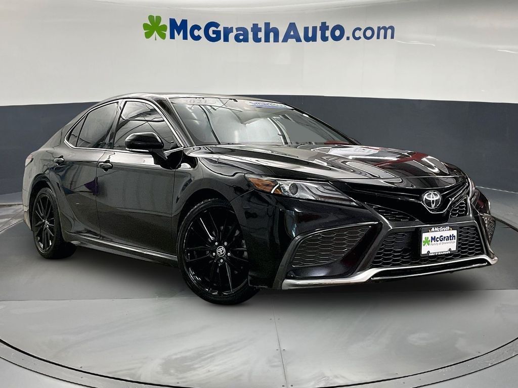 Midnight Black Metallic 2021 Toyota Camry XSE FWD Sedan Front-Wheel Drive 8-Speed Automatic