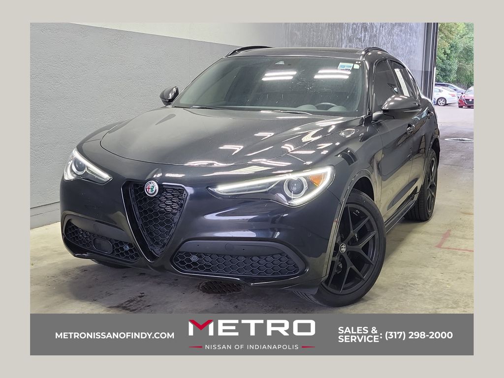 Vulcano Black Metallic 2020 Alfa Romeo Stelvio SUV / Crossover All-Wheel Drive 8-Speed Automatic