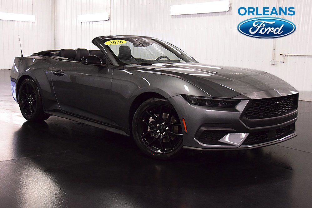 Carbonized Gray Metallic 2026 Ford Mustang Convertible Rear-Wheel Drive Automatic