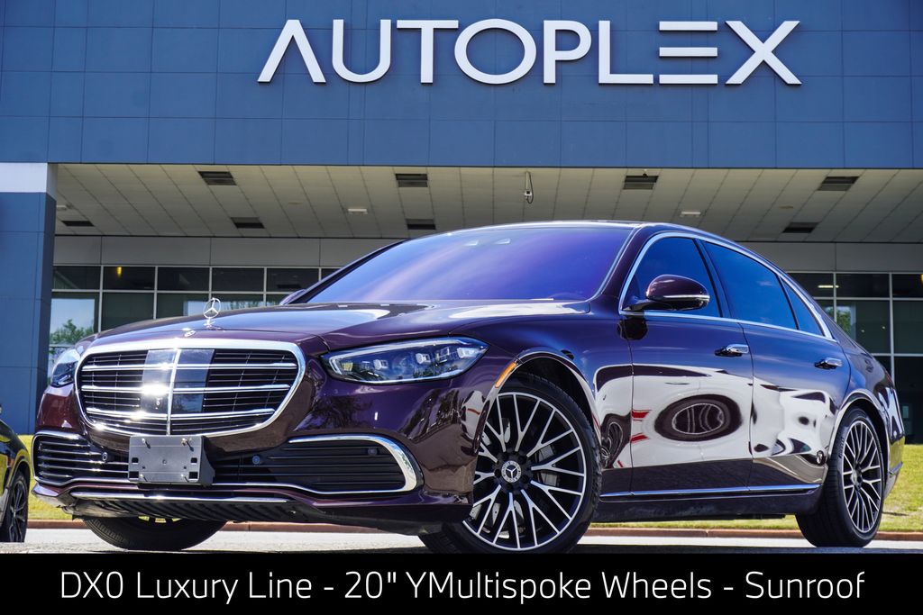 Red 2022 Mercedes-Benz S-Class Sedan All-Wheel Drive 9-Speed Automatic