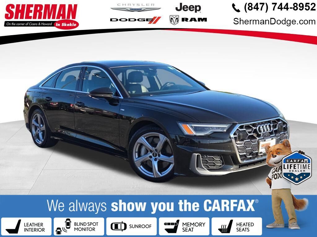 Mythos Black Metallic 2024 Audi A6 Sedan All-Wheel Drive 7-Speed Automatic