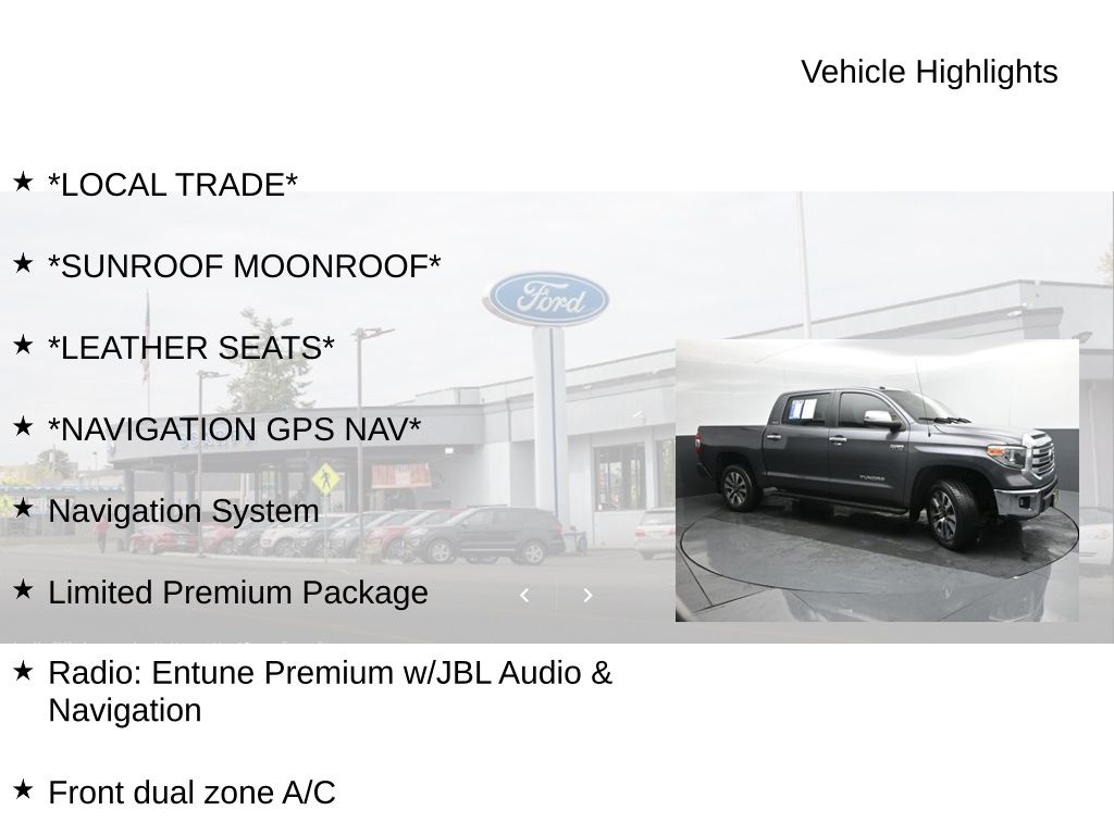 2018 Toyota Tundra Limited 5.7L V8