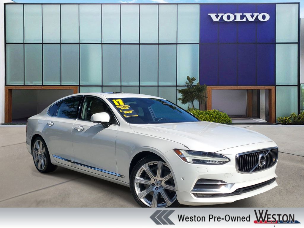 Ice White 2017 Volvo S90 T6 Inscription AWD Sedan All-Wheel Drive Automatic