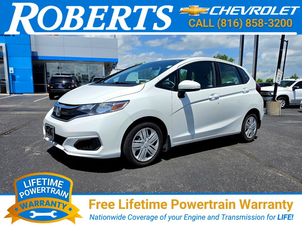 White 2020 Honda Fit Hatchback Front-Wheel Drive Continuously Variable Transmission