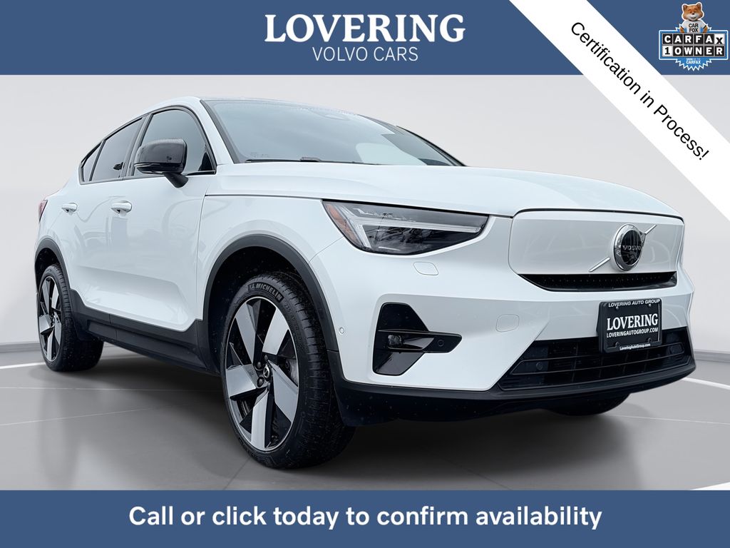 Crystal White 2023 Volvo C40 Recharge Twin Ultimate eAWD SUV / Crossover All-Wheel Drive 1-Speed Automatic