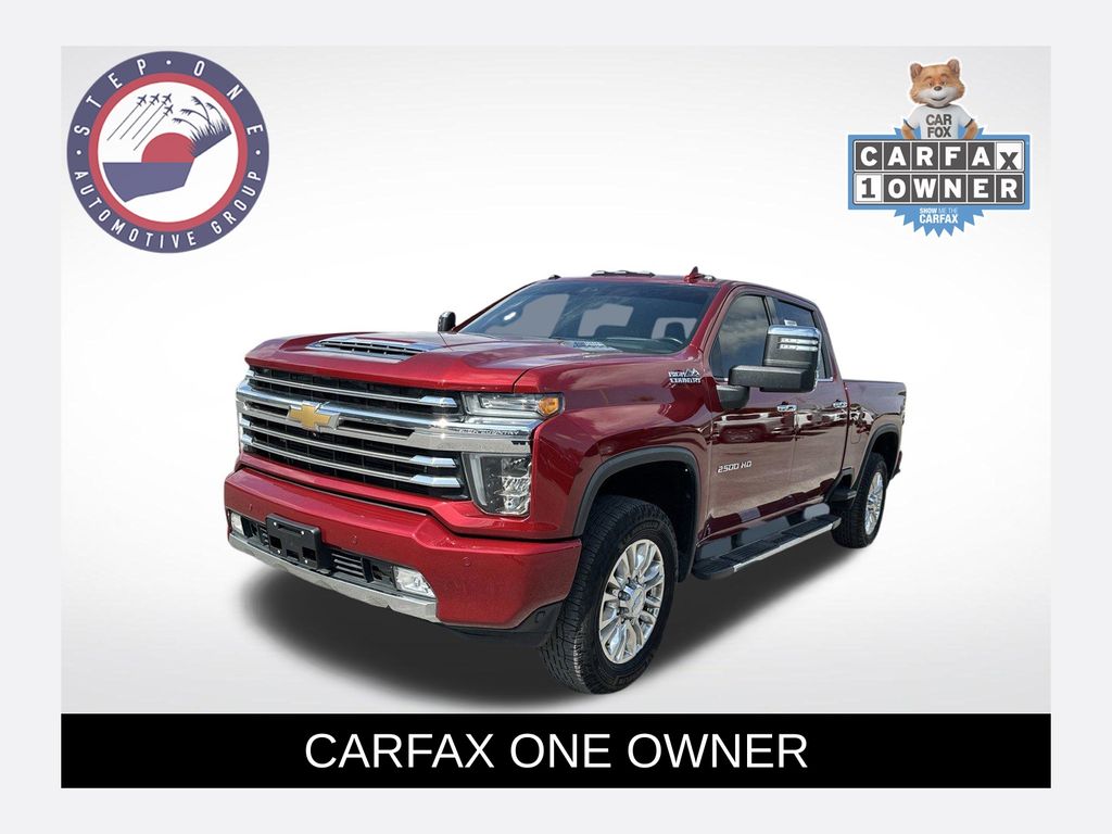 Cajun Red Tintcoat 2020 Chevrolet Silverado 2500HD High Country Crew Cab 4WD Pickup Truck Four-Wheel Drive Automatic