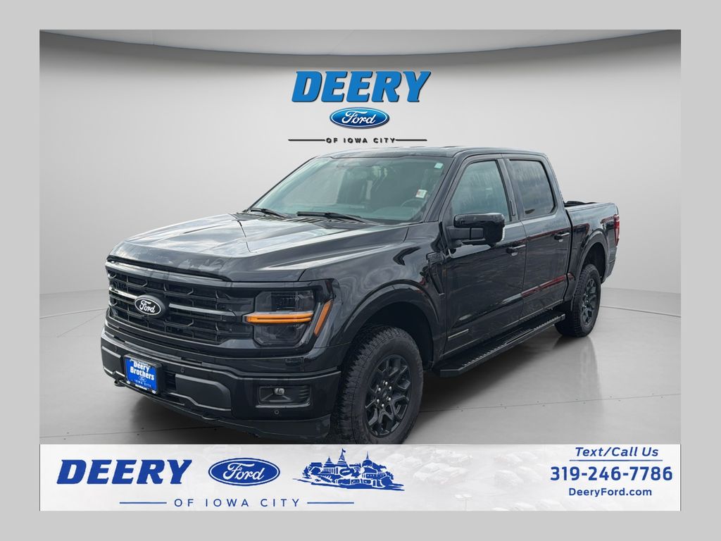 Agate Black Metallic 2024 Ford F-150 Pickup Truck Four-Wheel Drive 10-Speed Automatic