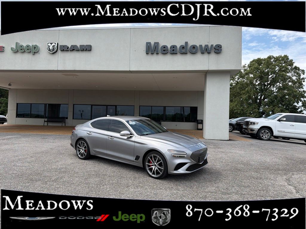 Savile Silver 2025 Genesis G70 Sedan Rear-Wheel Drive 8-Speed Automatic