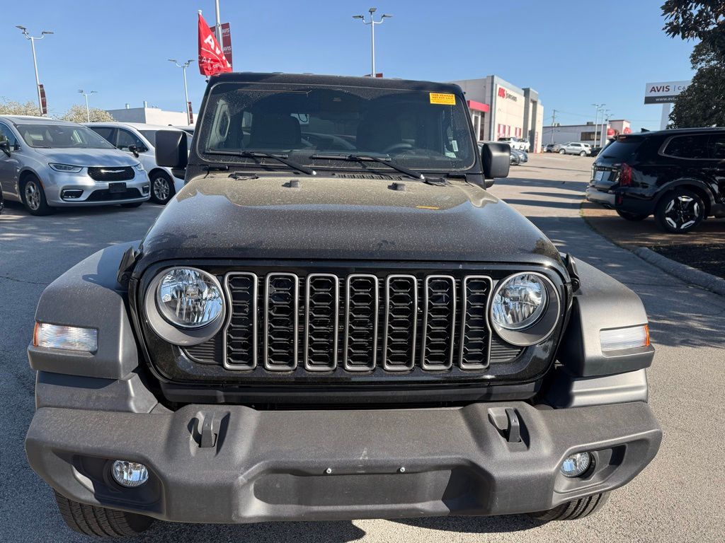 Black Clearcoat 2025 Jeep Wrangler Sport S 4-Door 4WD SUV / Crossover Four-Wheel Drive 8-Speed Automatic