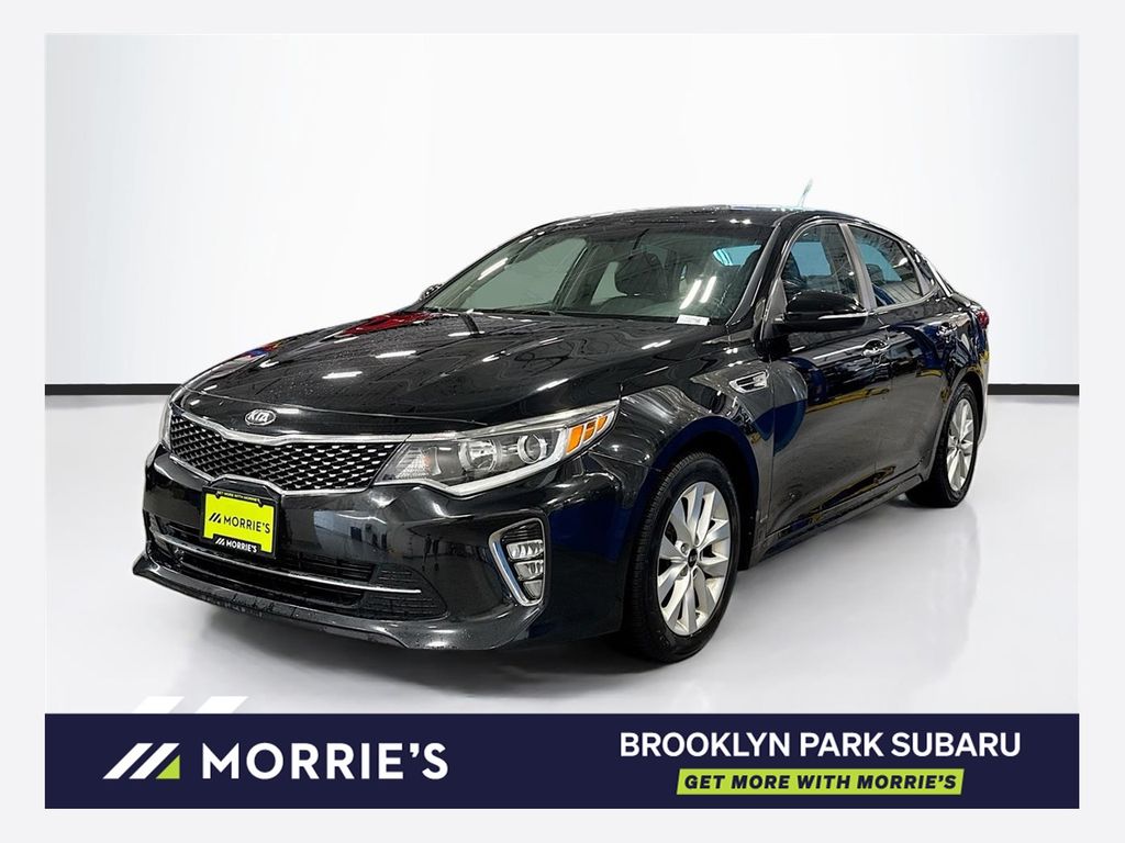 Ebony Black 2018 Kia Optima Sedan Front-Wheel Drive 6-Speed Automatic