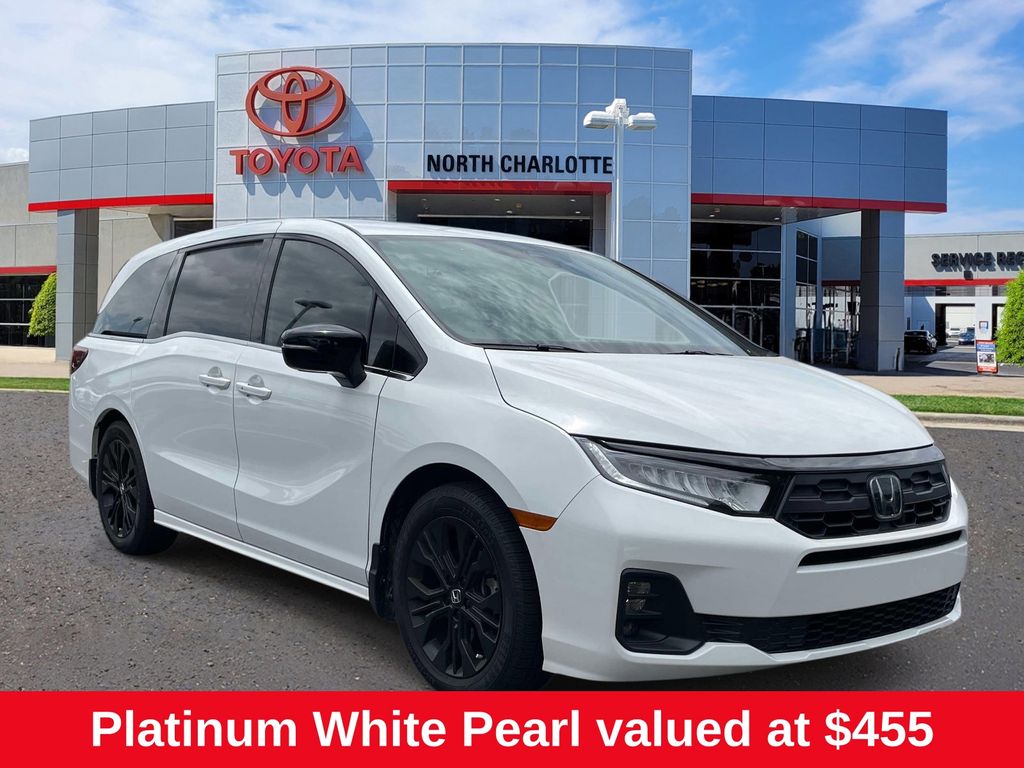 Platinum White Pearl 2025 Honda Odyssey Sport-L FWD Minivan Front-Wheel Drive Automatic