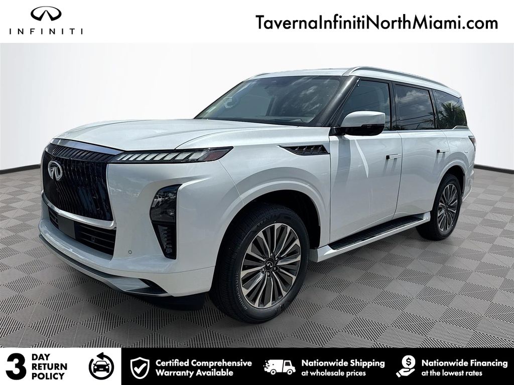 White 2027 INFINITI QX80 SUV / Crossover Rear-Wheel Drive 9-Speed Automatic
