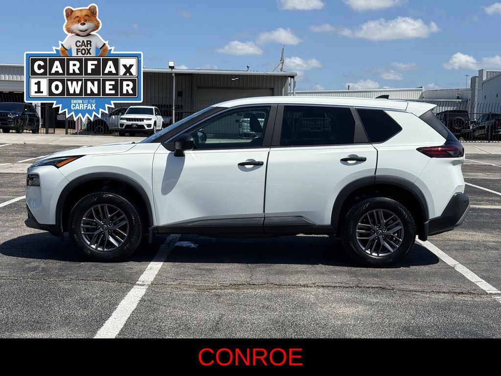 2023 Nissan Rogue S White at South Houston Nissan