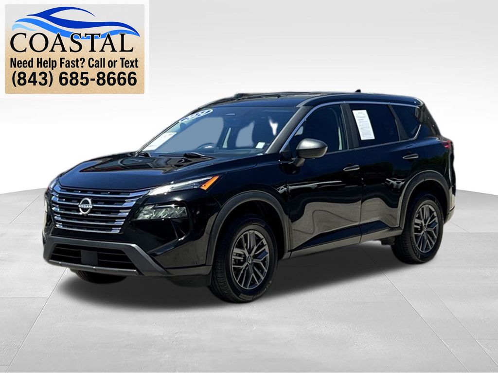 2024 Nissan Rogue S Black at Coastal Chevrolet Cadillac