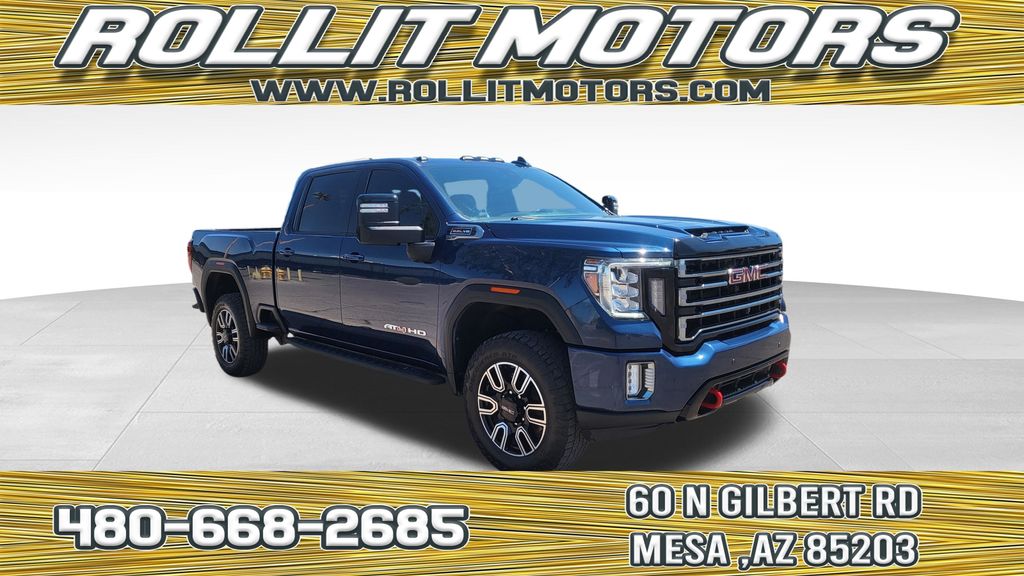 Pacific Blue Metallic 2022 GMC Sierra 2500HD Pickup Truck Four-Wheel Drive 6-Speed Automatic