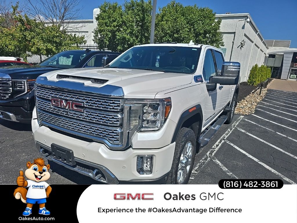 White Frost Tricoat 2020 GMC Sierra 2500HD Pickup Truck Four-Wheel Drive Automatic