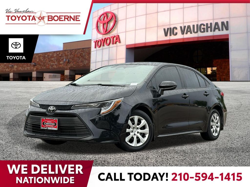 Red 2025 Toyota Corolla LE FWD Sedan Front-Wheel Drive Continuously Variable Transmission