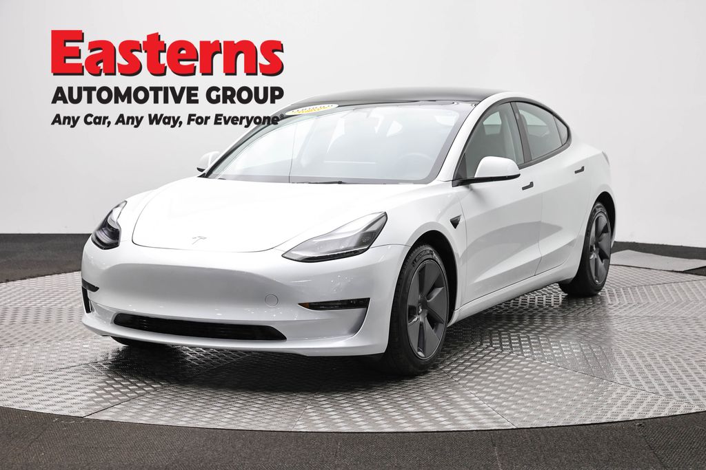 White 2023 Tesla Model 3 RWD Sedan Rear-Wheel Drive 1-Speed Automatic