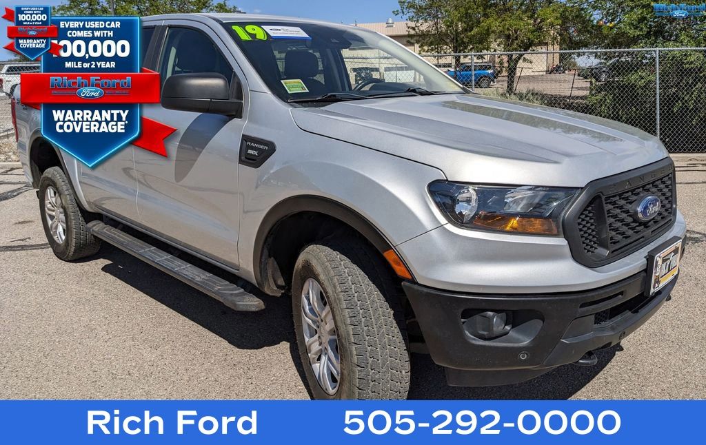 Ingot Silver Metallic 2019 Ford Ranger XL SuperCrew 4WD Pickup Truck Four-Wheel Drive Automatic