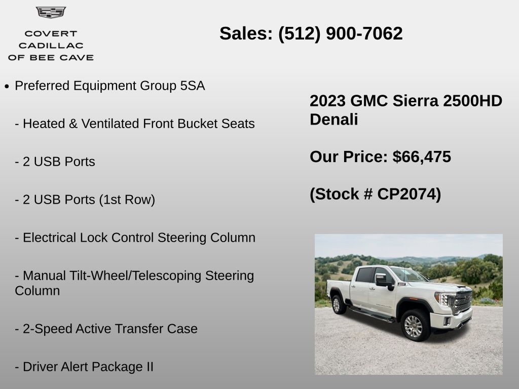 Used Car 2023 Gmc Sierra 2500hd  Denali For Sale Under $70,000 In Austin, Texas