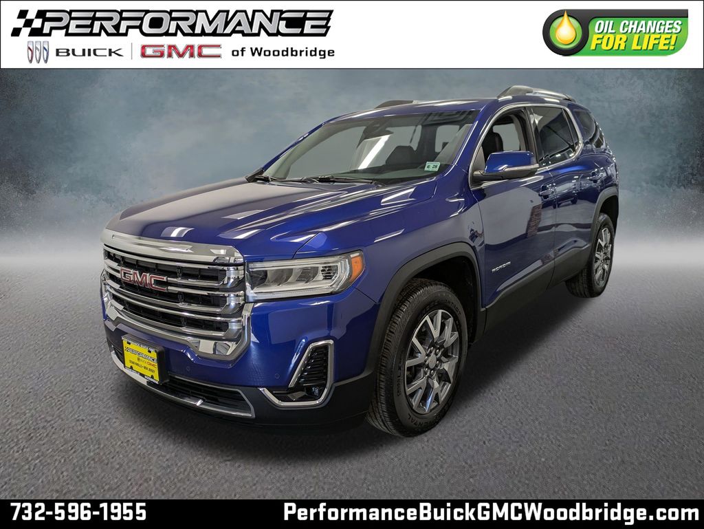 Ultra Blue Metallic 2023 GMC Acadia SUV / Crossover Four-Wheel Drive 9-Speed Automatic