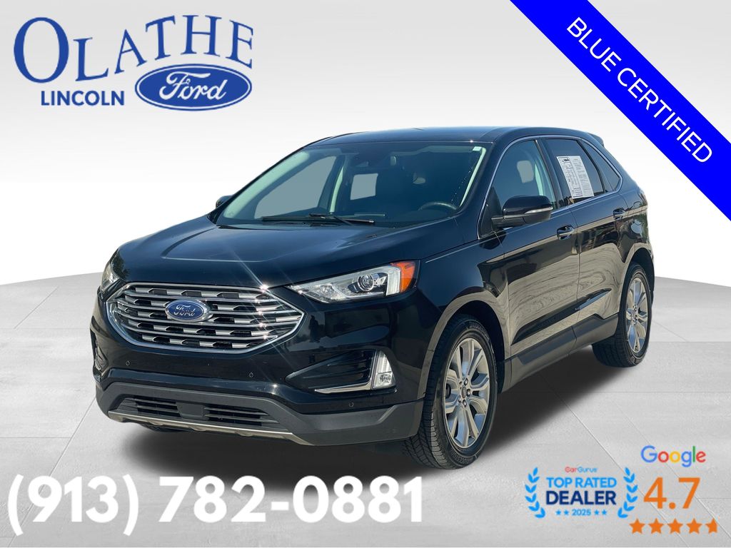 Agate Black Metallic 2021 Ford Edge SUV / Crossover All-Wheel Drive 8-Speed Automatic