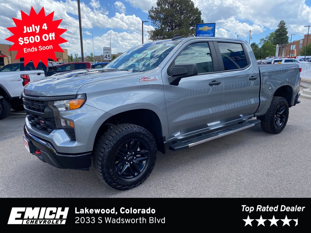 Sterling Gray Metallic 2025 Chevrolet Silverado 1500 Pickup Truck Four-Wheel Drive 8-Speed Automatic