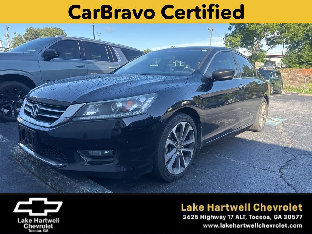 Crystal Black Pearl 2015 Honda Accord Sport Sedan Front-Wheel Drive Continuously Variable Transmission