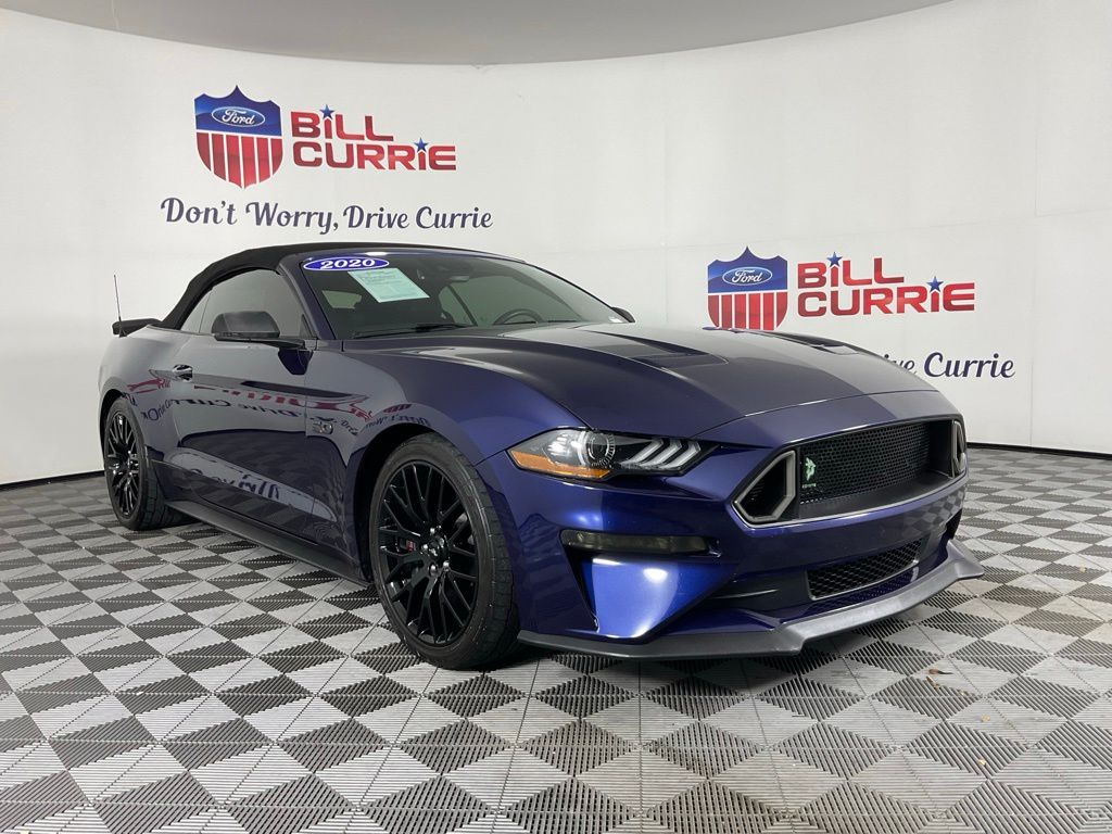 Kona Blue Metallic 2020 Ford Mustang Convertible Rear-Wheel Drive Automatic