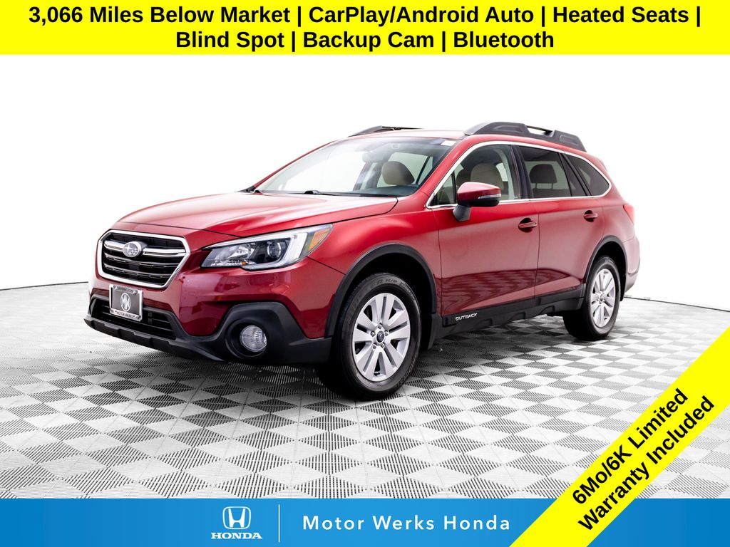 Crimson Red Pearl 2019 Subaru Outback 2.5i Premium AWD Wagon All-Wheel Drive Continuously Variable Transmission