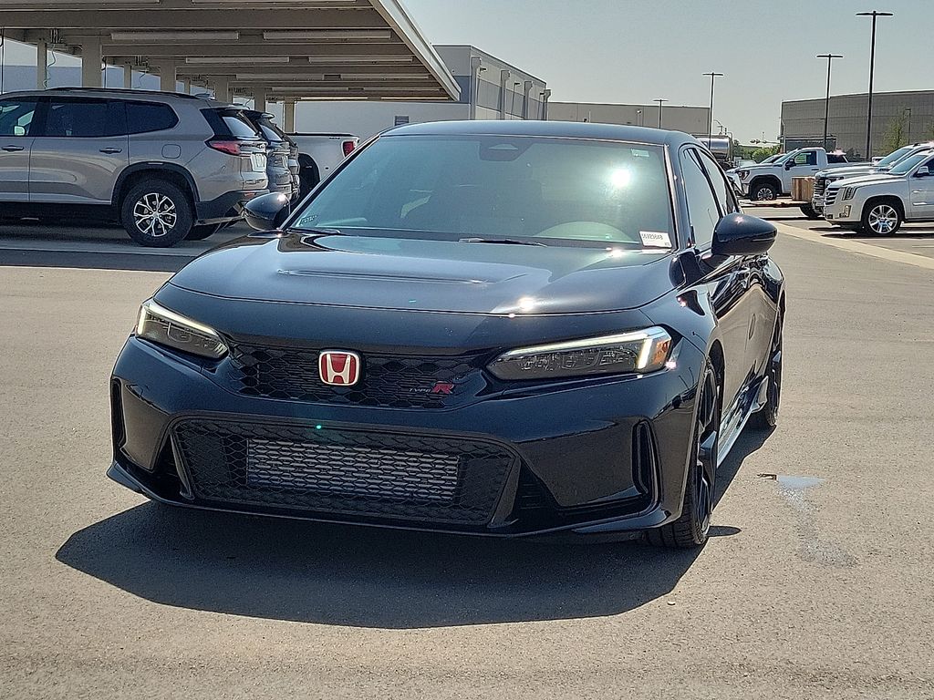 Crystal Black Pearl 2025 Honda Civic Type R Hatchback Front-Wheel Drive 6-Speed Manual