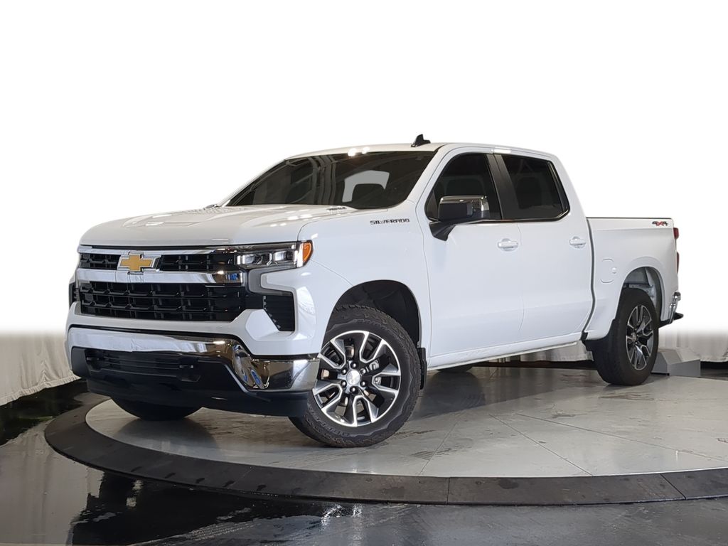Summit White 2024 Chevrolet Silverado 1500 Pickup Truck Four-Wheel Drive 8-Speed Automatic