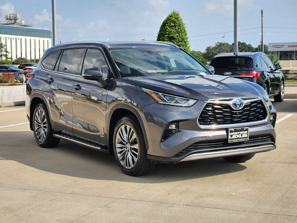 2022 Toyota Highlander Hybrid Platinum Gray at Toyota of Victoria