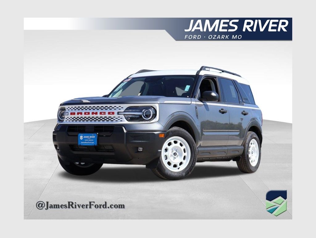 Carbonized Gray Metallic 2025 Ford Bronco Sport Heritage AWD SUV / Crossover All-Wheel Drive 8-Speed Automatic