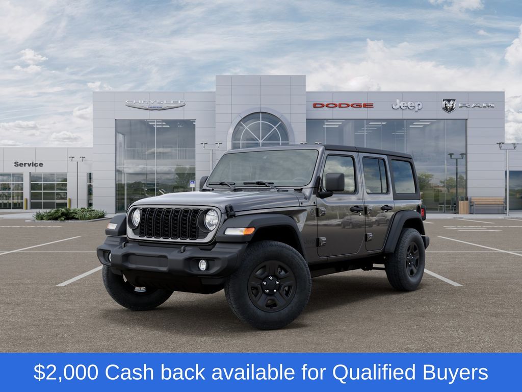 ranite Crystal Metallic Clearcoat 2026 Jeep Wrangler Sport 4-Door 4WD SUV / Crossover Four-Wheel Drive 8-Speed Automatic