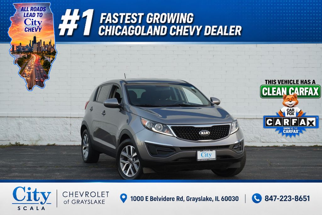 Mineral Silver 2015 Kia Sportage SUV / Crossover Front-Wheel Drive 6-Speed Automatic