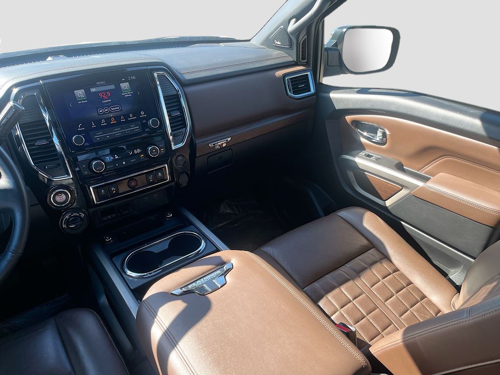 2024 Nissan Titan Platinum Reserve White at Bayshore Chrysler Jeep Dodge Ram