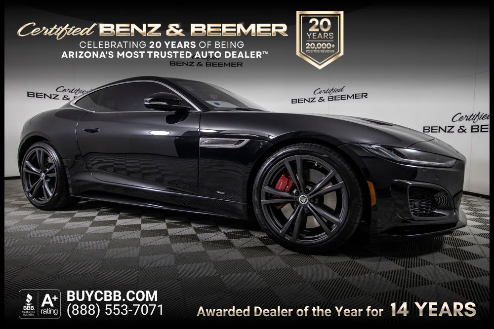 Black 2024 Jaguar F-TYPE Coupe All-Wheel Drive 8-Speed Automatic