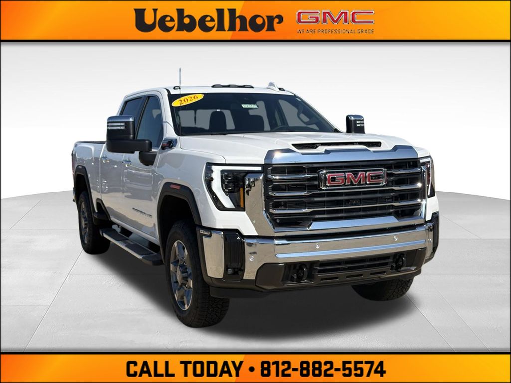 Summit White 2026 GMC Sierra 2500HD Pickup Truck Four-Wheel Drive Automatic