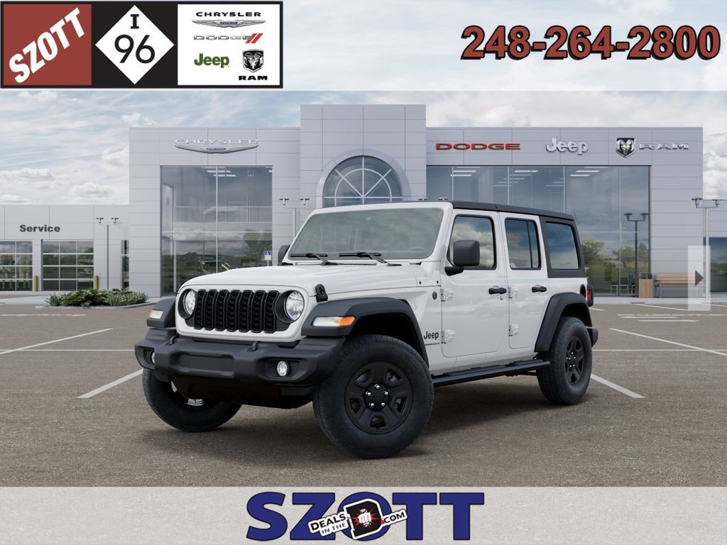 Bright White Clearcoat 2026 Jeep Wrangler SUV / Crossover Four-Wheel Drive 8-Speed Automatic