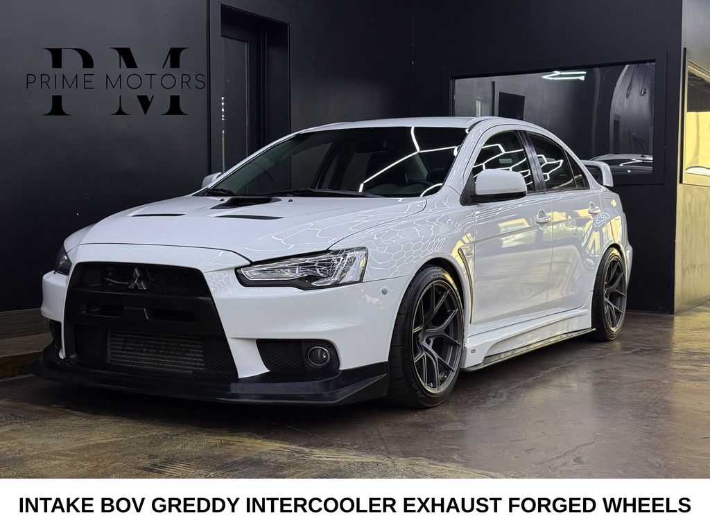 White 2010 Mitsubishi Lancer Evolution Sedan All-Wheel Drive 5-Speed Manual
